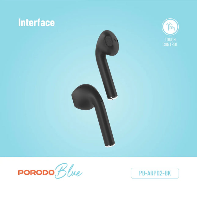 Porodo Blue Deep Bass Wireless  Earbuds 2